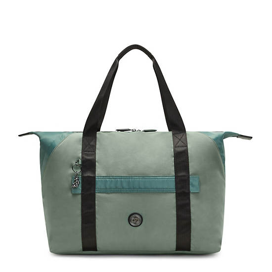 Kipling Art Medium Klasik Tote Çanta Yeşil | TR 1453QM